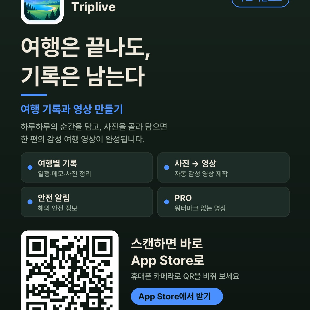 Triplive 앱 소개